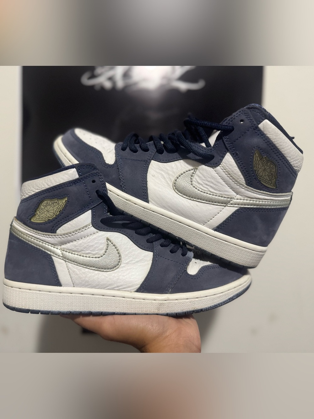 Nike Air Jordan 1 High Retro midnight Navy CO.JP Size 8.5